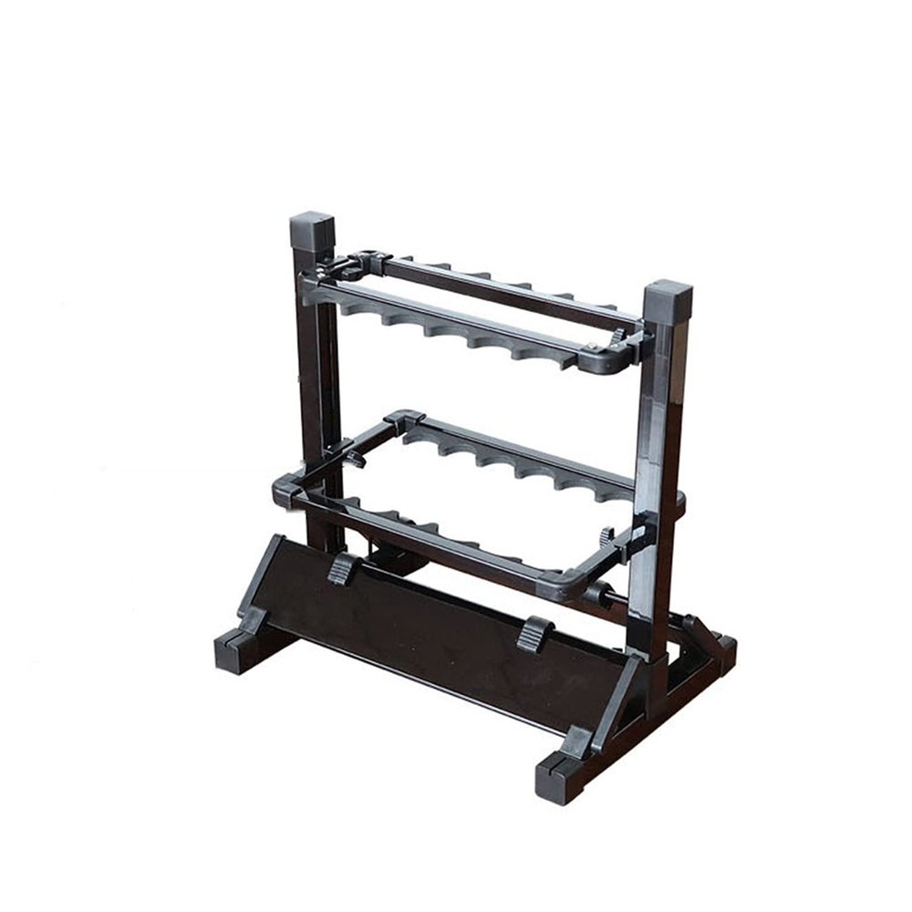 Vertical Fishing Rod Holder Fishing Rod Rack Holder Aluminum Alloy Fishing Rod Pole Bracket Display Stand Tackle for Fishing Rods Set Capacity Tool 12 Slots Wall Mounted Fishing Rod Rack ( Color : Bla