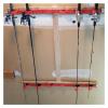DYPASA Vertical Fishing Rod Holder Soft Webbing Overhead or Wall Fishing Rod Rack Fit Fishing Rods Hiking Poles Ski Poles Hockey Sticks and Cue Wall Mounted Fishing Rod Rack view 3