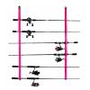 DYPASA Vertical Fishing Rod Holder Soft Webbing Overhead or Wall Fishing Rod Rack Fit Fishing Rods Hiking Poles Ski Poles Hockey Sticks and Cue Wall Mounted Fishing Rod Rack view 4