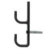 DYPASA Vertical Fishing Rod Holder Fishing Rods Storage Wall Bracket Practical Tool Fishing Pole Rack for 5 Rods Hard Plastic Holder 1 Pair Wall Mounted Fishing Rod Rack view 3