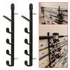 DYPASA Vertical Fishing Rod Holder Fishing Rods Storage Wall Bracket Practical Tool Fishing Pole Rack for 5 Rods Hard Plastic Holder 1 Pair Wall Mounted Fishing Rod Rack view 4