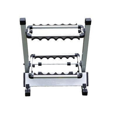 Vertical Fishing Rod Holder Fishing Rod Rack Holder Aluminum Alloy Fishing Rod Pole Bracket Display Stand Tackle for Fishing Rods Set Capacity Tool 12 Slots Wall Mounted Fishing Rod Rack ( Color : Sil