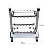 Vertical Fishing Rod Holder Fishing Rod Rack Holder Aluminum Alloy Fishing Rod Pole Bracket Display Stand Tackle for Fishing Rods Set Capacity Tool 12 Slots Wall Mounted Fishing Rod Rack ( Color : Sil view 2