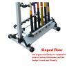 Vertical Fishing Rod Holder Fishing Rod Rack Holder Aluminum Alloy Fishing Rod Pole Bracket Display Stand Tackle for Fishing Rods Set Capacity Tool 12 Slots Wall Mounted Fishing Rod Rack ( Color : Sil view 4