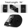 HAHASOLE Boat Cover Straps, 6 Pack-96''Lx1''W Heavy Duty Polyester Adjustable Straps with Quick Release Buckle for Securing Trailers view 2