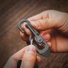KeyUnity Titanium Carabiner Keychain Tool, 3 Functions in 1 Multitool for Everyday Carry (KU04) view 4