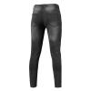 JEsilunmaMY Men's Skinny Tapered Jeans Mid Waist Patch Ripped Stretch Pencil Jean Pants Distressed Slimming Denim Trousers (Black,Small) view 2