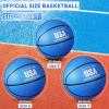 Libima 4 Pack Official Rubber Basketball Bulk Outdoor Indoor Streetball Practice Training with Pump for Adult Youth Kids Women Men Sport Back to School Gift(Size 5,Yellow, Green, Blue, Orange) view 2