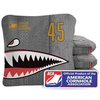 ACA Synergy Pro Professional Cornhole Bags - Pro Style Regulation Dual Sided 6x6 - Set of 4 Patriotic Bomber