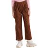 JEATHA Kids Girls Cotton Jogger Cargo Pants with Pockets for Street Hip Hop Dance Trousers Casual Sweatpants Brown 11-12 Years view 2