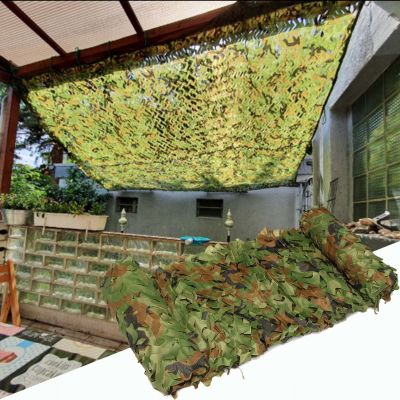 Jolan Camouflage Netting 23m 33m 34m 35m 36m 45m 48m 55m,Sunscreen Camo Netting,Military Net,Camping,Hunting,Decorative,Car Cover,Shade Net,Woodland Camouflage Net,Jungle-2x4m(6.6 * 13.1ft)
