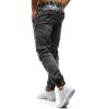 JEsilunmaMY Mens Stretch Pencil Jeans Drawstring Elastic Waist Casual Denim Pants Retro Slim Fit Distressed Skinny Jean Pants (Grey,Medium) view 4