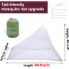 No-See-Ums Camping Mosquito Net Bed Compact and Ultra-Light for TravelFinest Holes Mesh 2000 Noseeum Netting for Camping and Hiking, Without Sleeping Mat (Single Light Grey ColorL) view 3