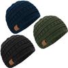 KeaBabies 3-Pack Baby Beanies for Boys, Girls - Soft, Cute Baby Winter Hats 0-6 Months, Stretchy Knit, Warm Toddler Winter Hat, Newborn, Infant, Toddler Beanie for Babies Girl, Boy (Urban, S) view 1