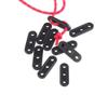 2Pack(20PCS) Black Plastic Cord Tensioners Rope Adjuster with 3 Holes Tent Wind Rope Buckle Fastener for Outdoor Tent Camping Hiking Accessories view 1