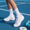 TUOTOM Girls White Cheer Shoes Youth Competition Cheerleading Dance Sneakers Breathable Athletic Training Tennis, White, 5.5 Big Kid view 2