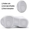 TUOTOM Girls White Cheer Shoes Youth Competition Cheerleading Dance Sneakers Breathable Athletic Training Tennis, White, 5.5 Big Kid view 4