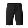 Mens Slim-Fit 11" Cargo Shorts Summer Casual Cotton Tactical Pants Elastic Waistband Workout Outdoor Hiking Muscle Shorts Grey view 3