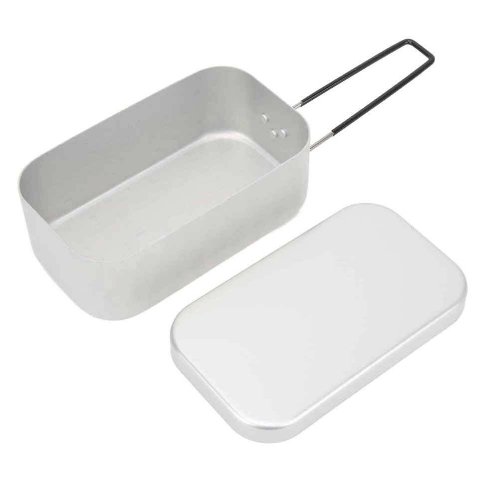 800ML Metal Bento Boxes, Metal Lunch Boxes Container Stainless Steel Bento Box for Outdoor Camping Picnic