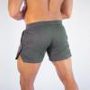 Mens Gym Workout Shorts 5" Inseam Quick Dry Lightweight Slim Fit SweatShorts Active Weightlifting Squatting Elastic Pants Grey view 4
