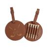 Personalized Leather Golf Bag Tag Engraved Golf Tee Holder with Bamboo Golf Tees Golf Gifts for Groomsmen Men Women Golfer Lovers view 3