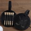 Personalized Leather Golf Bag Tag Engraved Golf Tee Holder with Bamboo Golf Tees Golf Gifts for Groomsmen Men Women Golfer Lovers view 4