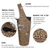 Leopard Print Yoga Mat Carrier - Long Tote with Pockets - Holds More Accessories - Fits Most Size Mats view 2
