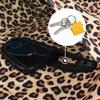 Leopard Print Yoga Mat Carrier - Long Tote with Pockets - Holds More Accessories - Fits Most Size Mats view 3