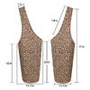 Leopard Print Yoga Mat Carrier - Long Tote with Pockets - Holds More Accessories - Fits Most Size Mats view 4