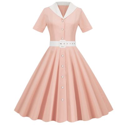 Dresses for Women 2023 Womens Retro Dresses Plus Size Vintage Women's Summer pin up 1900s Dress 50's Women Vintage lace Dress for Elegant Style 1930s