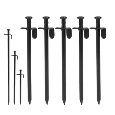 5Pcs Tent Stakes Heavy Duty, Tent Stakes Metal Tent Spikes for Camping Unbreakable and Inflexible(40cm)