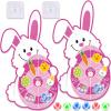 chiazllta 2PCS Easter Basket Stuffers Easter Bunny Dart Board Game for Kids Easter Theme Party Favor Easter Egg Toys Easter Day Sport Dart Board Sticky Balls Games Indoor/Outdoor Fun Party Gifts view 1