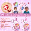 chiazllta 2PCS Easter Basket Stuffers Easter Bunny Dart Board Game for Kids Easter Theme Party Favor Easter Egg Toys Easter Day Sport Dart Board Sticky Balls Games Indoor/Outdoor Fun Party Gifts view 3