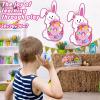 chiazllta 2PCS Easter Basket Stuffers Easter Bunny Dart Board Game for Kids Easter Theme Party Favor Easter Egg Toys Easter Day Sport Dart Board Sticky Balls Games Indoor/Outdoor Fun Party Gifts view 4