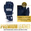 Franklin Sports MLB Batting Gloves - CFX Pro PRT Heavy Duty Protective Baseball + Softball Batting Gloves - Adult Padded Reinforced Leather - Adult Extra Large - Navy Hi-Lite view 3