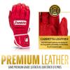 Franklin Sports MLB Batting Gloves - CFX Pro PRT Heavy Duty Protective Baseball + Softball Batting Gloves - Adult Padded Reinforced Leather - Adult Medium - Red Hi-Lite view 3