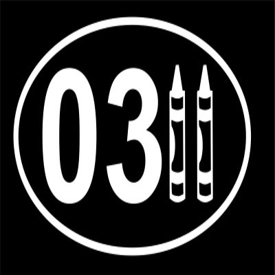 0311 Infantry Crayons Funny Sticker for Car Vinyl Decal Truck Window Car Bumper Sticker 5  3 in. (White)