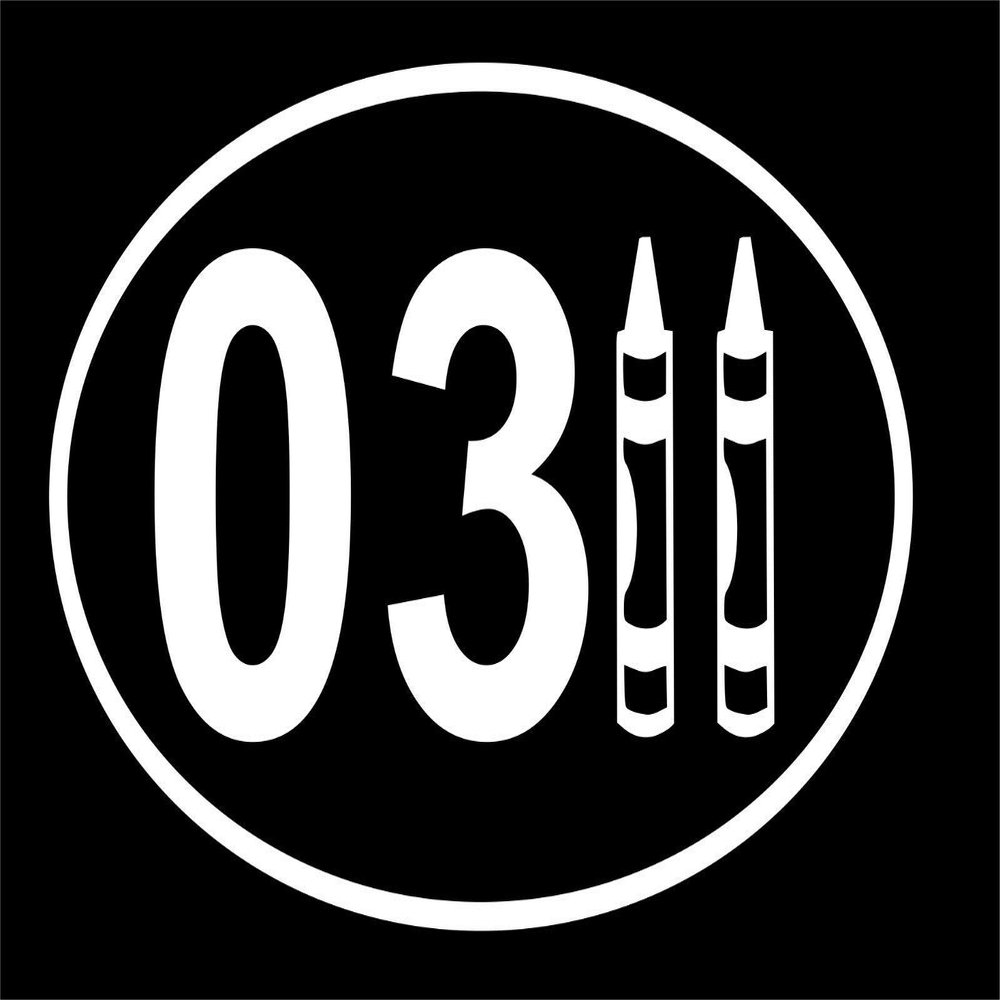 0311 Infantry Crayons Funny Sticker for Car Vinyl Decal Truck Window Car Bumper Sticker 5  3 in. (White)