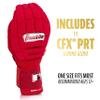 Franklin Sports MLB Baseball + Softball Sliding Mitt - CFX PRT Adult Protective Baserunning Sliding Glove - Left + Right Hand Mitt - Hand + Wrist Protector for Running - Red Hi-Lite - One Size view 2