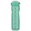 Ion8 1 Litre Water Bottle with Times to Drink, Leak Proof, Flip Lid, Carry Handle, Dishwasher Safe, BPA Free, Soft Touch Contoured Grip, Ideal for Gym, Health and Fitness, 32 oz, Teal view 1