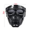 Skull Mask Tactical Masks Full Face with PC Lens Goggles Eye Protection Headgear Mask for Halloween CS Survival Games Shooting Cosplay Airsoft Mask view 3