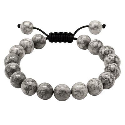 Amazing Gemstone Kiwi Jasper Bracelet, Gifts For Men & Women - Protection Healing Crystal Bracelet - 8mm Gemstone Beaded Adjustable Bracelet, Pulseras Para Hombres Mujer Stocking Stuffers