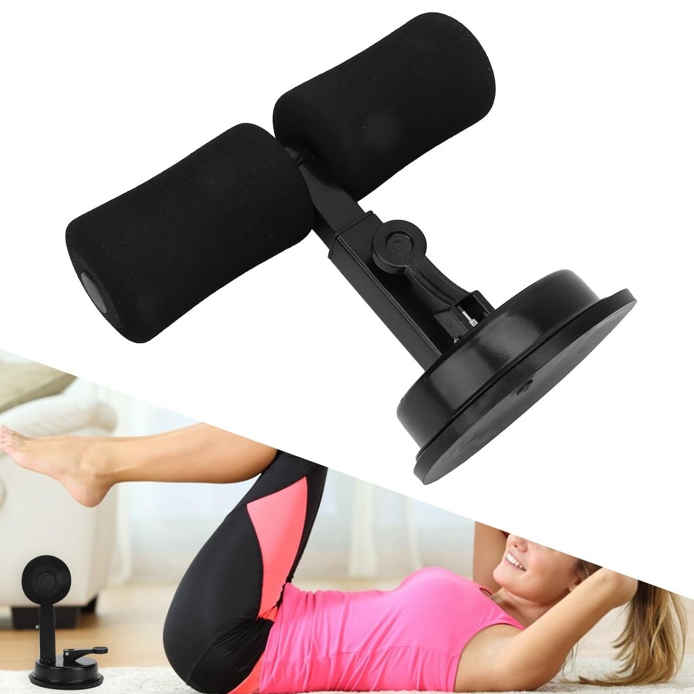 Abs Workout Equipment Sit Up Abdominal Trainer Exercise Equipment Pull Up Bar Abdominal Trainer (Black)