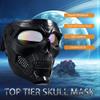 Full Face Airsoft Masks Skull Skeleton with Goggles Impact Resistant Army Fans Supplies Tactical Mask for Halloween Paintball Game CS Movie Props Party view 2