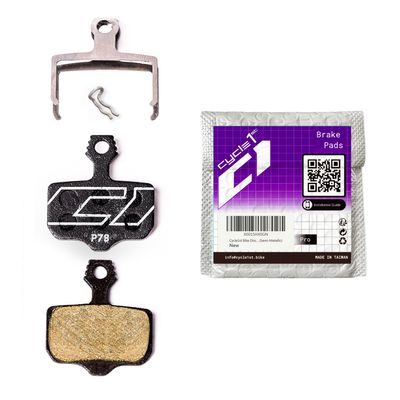 Cycle1st Bike Disc Brake Pads Compatible with SRAM 2-Piston Caliper: Level AXS Red/Force/Rival AVID Elixir 9 7 5 3 1 R CR-for Road/Gravel/MTB: P78 Semi-Metallic=1 Pair