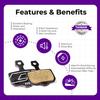 Cycle1st Bike Disc Brake Pads Compatible with SRAM 2-Piston Caliper: Level AXS Red/Force/Rival AVID Elixir 9 7 5 3 1 R CR-for Road/Gravel/MTB: P78 Semi-Metallic=1 Pair view 2