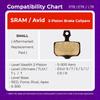Cycle1st Bike Disc Brake Pads Compatible with SRAM 2-Piston Caliper: Level AXS Red/Force/Rival AVID Elixir 9 7 5 3 1 R CR-for Road/Gravel/MTB: P78 Semi-Metallic=1 Pair view 3