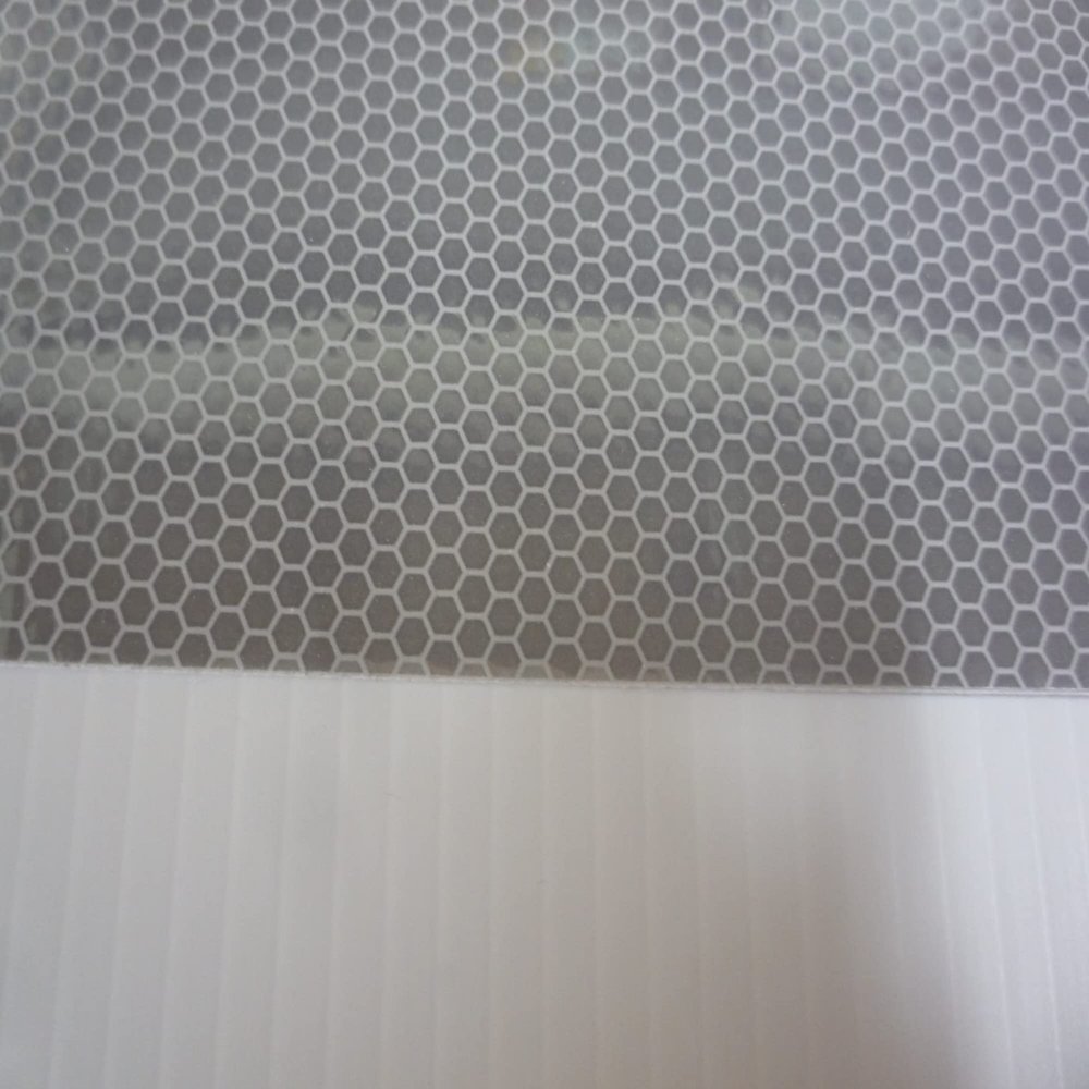 Raw Reflective Solas3 Non-Adhesive Polyester Backed sheeting 21" x 12" Honeycomb Solas Grade Reflective, Also Reflective Under Night Vision