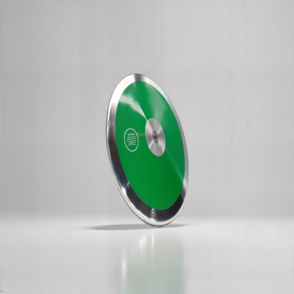 TC Green Mystique Track and Field Mens Discus 1.6k - 1.6kg Discus - High School Boys Throwing Discus - Making it an Ideal top-Tier Choice for Beginning throwers.