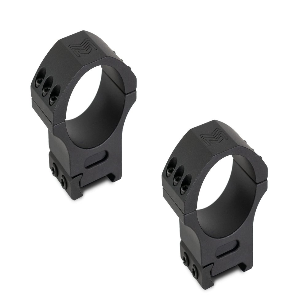 Monstrum Precision V2 Scope Rings with Weaver Anti-Recoil Lugs | 34 mm Diameter | 1.00 inch Height